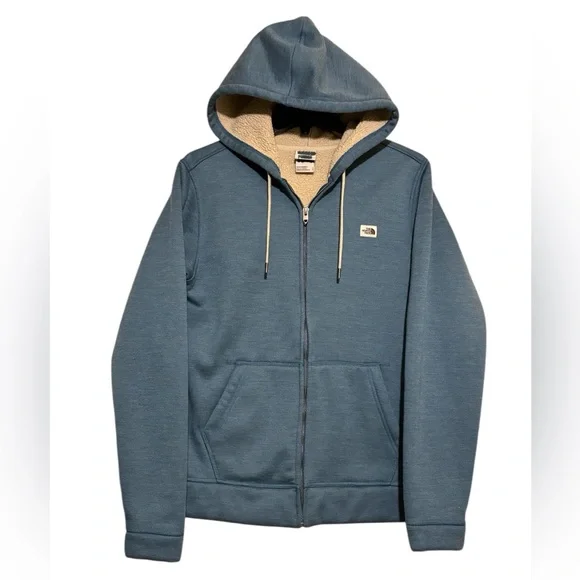 The North Face Men's Sherpa Patrol Full Zip Hoodie in Mallard Blue
